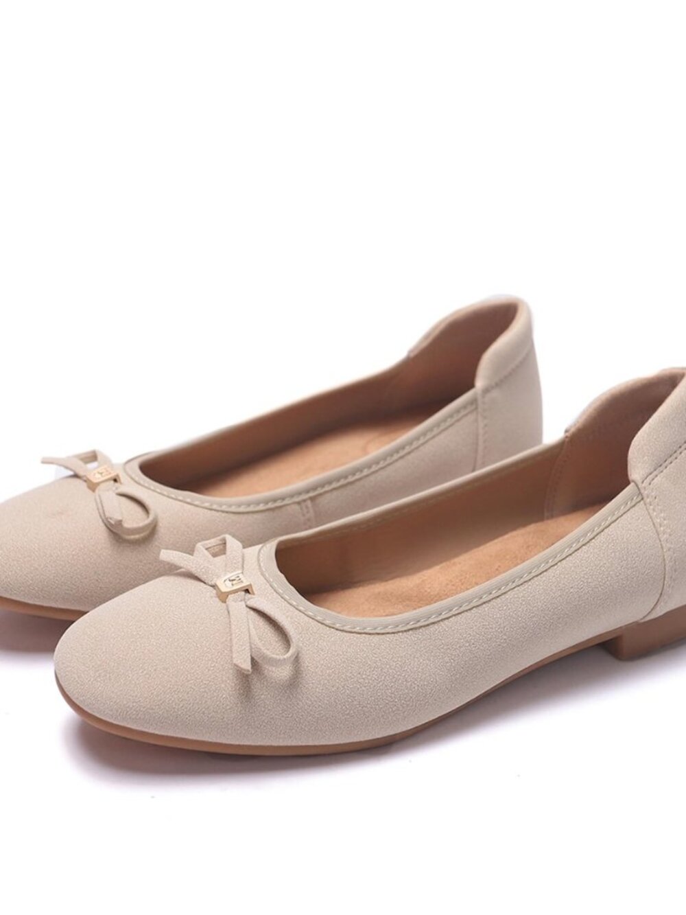 Women's Comfortable Round Toe Bow Ballet Flats Shoes